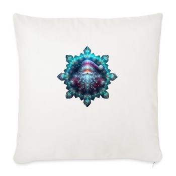 Père Noël Flocon - Housse de coussin décorative 45 x 45 cm - blanc nature - Devant