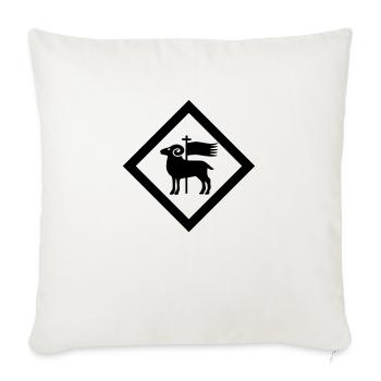 Gotland - Housse de coussin décorative 45 x 45 cm - blanc nature - Devant