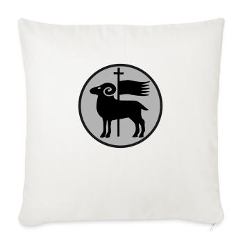 Gotland - Housse de coussin décorative 45 x 45 cm - blanc nature - Devant