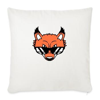 Renard Lunettes de soleil Cool Peeps High Evil Eye Fun - Housse de coussin décorative 45 x 45 cm - blanc nature - Devant