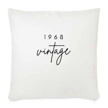 Vintage 1968 Anniversary - Sofa pillowcase 17,3'' x 17,3'' (45 x 45 cm) - natural white - Front
