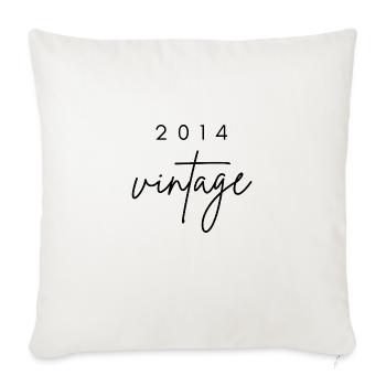 Vintage 2014 Anniversary - Sofa pillowcase 17,3'' x 17,3'' (45 x 45 cm) - natural white - Front