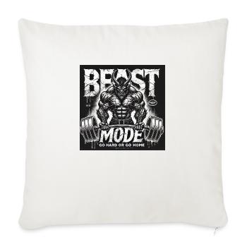 Logo mode - Sofa pillowcase 17,3'' x 17,3'' (45 x 45 cm) - natural white - Front