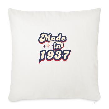 Made in 1937 Retro - Sofa pillowcase 17,3'' x 17,3'' (45 x 45 cm) - natural white - Front