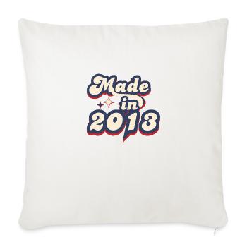 Made in 2013 retro - Sofa pillowcase 17,3'' x 17,3'' (45 x 45 cm) - natural white - Front
