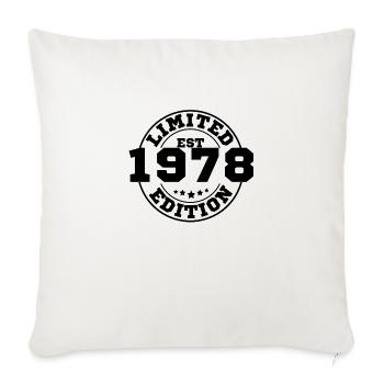 1978 Limitierte Auflage - Sofakissenbezug 45 x 45 cm - Naturweiß  - Vorne