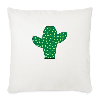 Prickly Cactus - Sofa pillowcase 17,3'' x 17,3'' (45 x 45 cm) - natural white - Front