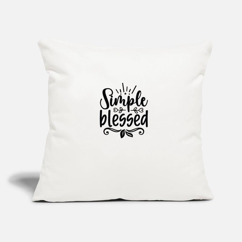 Simplement béni Housse de coussin décorative 45 x 45 cm