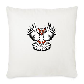 Owl Bird Eagle Owl Night Bird Barn Owl Flying Cool - Sofa pillowcase 17,3'' x 17,3'' (45 x 45 cm) - natural white - Front