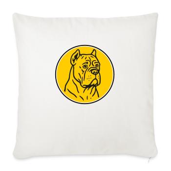 Mastif - Housse de coussin décorative 45 x 45 cm - blanc nature - Devant