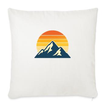 Sonnenaufgang Berge - Sofakissenbezug 45 x 45 cm - Naturweiß  - Vorne