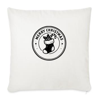 Merry Christmas - Sofa pillowcase 17,3'' x 17,3'' (45 x 45 cm) - natural white - Front