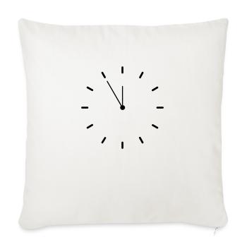 Clock - Sofa pillowcase 17,3'' x 17,3'' (45 x 45 cm) - natural white - Front