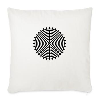 a.mazing peace - Sofa pillowcase 17,3'' x 17,3'' (45 x 45 cm) - natural white - Front