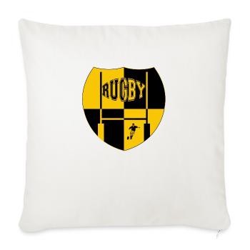 rugby - Housse de coussin décorative 45 x 45 cm - blanc nature - Devant