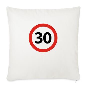 30 Anniversaire - Housse de coussin décorative 45 x 45 cm - blanc nature - Devant