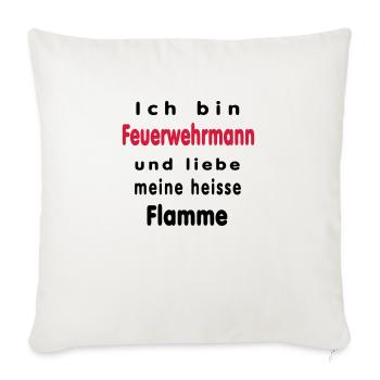 Ich bin Feuerwehrmann... - Sofakissenbezug 45 x 45 cm - Naturweiß  - Vorne