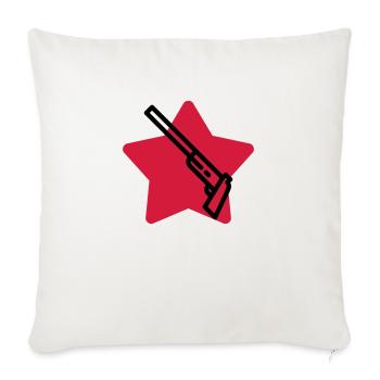 Tir Sportif Tireur Sport Sportif Athlète - Housse de coussin décorative 45 x 45 cm - blanc nature - Devant