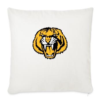 Tiger tigro Logo Club Gesicht Cartoon - Sofakissenbezug 45 x 45 cm - Naturweiß  - Vorne