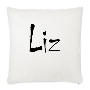 liz - Sofakissenbezug 45 x 45 cm - Naturweiß  - Vorne