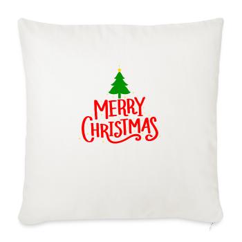 merry Christmas 22 - Sofakissenbezug 45 x 45 cm - Naturweiß  - Vorne
