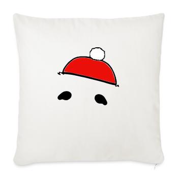 Sloth Christmas Cute Sloth Vector 4 - Sofa pillowcase 17,3'' x 17,3'' (45 x 45 cm) - natural white - Front