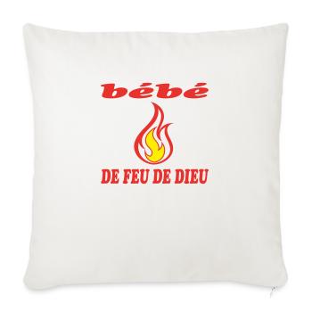 Bébé DE FEU DE DIEU - Housse de coussin décorative 45 x 45 cm - blanc nature - Devant