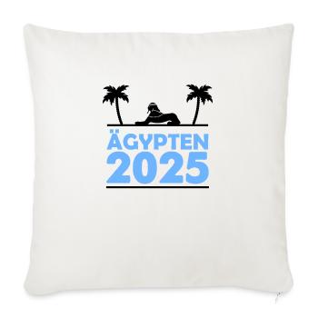 Egypt 2025 - Sofa pillowcase 17,3'' x 17,3'' (45 x 45 cm) - natural white - Front