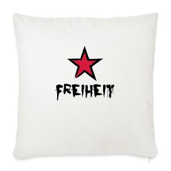 Freiheit - Sofakissenbezug 45 x 45 cm - Naturweiß  - Vorne
