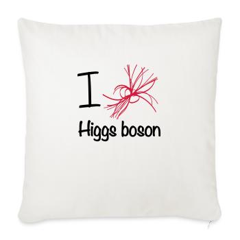 I love Higgs boson - Housse de coussin décorative 45 x 45 cm - blanc nature - Devant