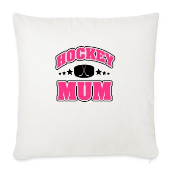 Hockey Mum - Sofakissenbezug 45 x 45 cm - Naturweiß  - Vorne