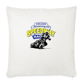Motorcycle Speedway Racing - Housse de coussin décorative 45 x 45 cm - blanc nature - Devant