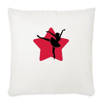 Tanz Musik Tänzer Ballett Oper - Sofakissenbezug 45 x 45 cm - Naturweiß  - Vorne