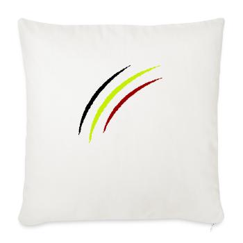 Griffes Belgique - Housse de coussin décorative 45 x 45 cm - blanc nature - Devant