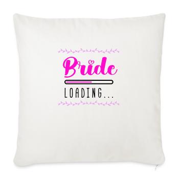 bride loading - Sofakissenbezug 45 x 45 cm - Naturweiß  - Vorne