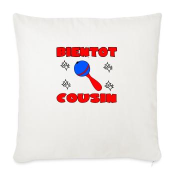 SOON COUSIN - Sofa pillowcase 17,3'' x 17,3'' (45 x 45 cm) - natural white - Front