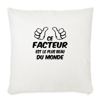 BEST FACTOR - Sofa pillowcase 17,3'' x 17,3'' (45 x 45 cm) - natural white - Front
