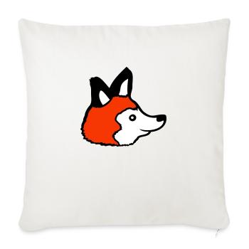 Fuchs Rotfuchs Wildes Tier Schlauer Wald Bewohner - Sofakissenbezug 45 x 45 cm - Naturweiß  - Vorne