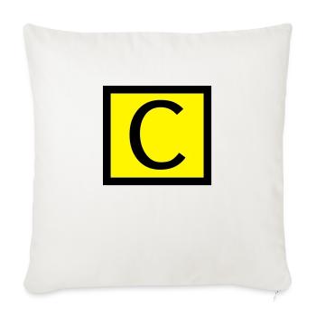 Directeur de vol - Housse de coussin décorative 45 x 45 cm - blanc nature - Devant