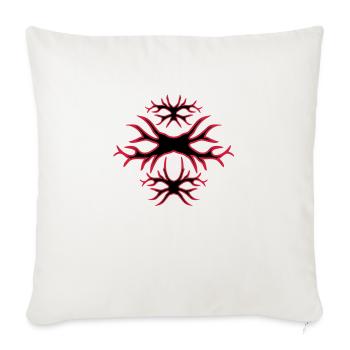 tattoo - Sofa pillowcase 17,3'' x 17,3'' (45 x 45 cm) - natural white - Front