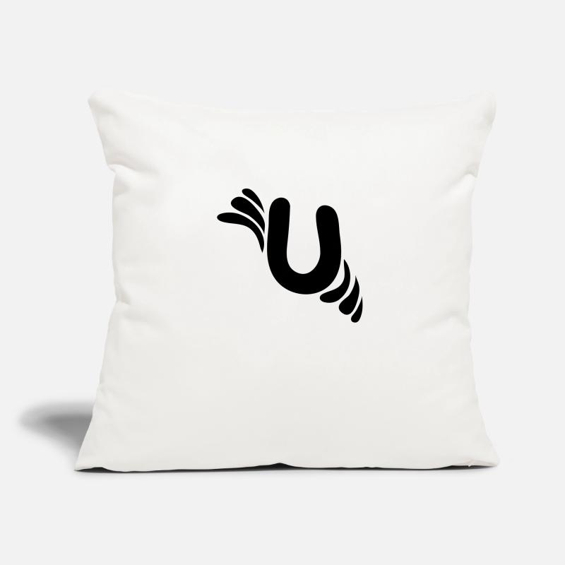 Letter U & Pattern Sofa pillowcase 17,3'' x 17,3'' (45 x 45 cm)