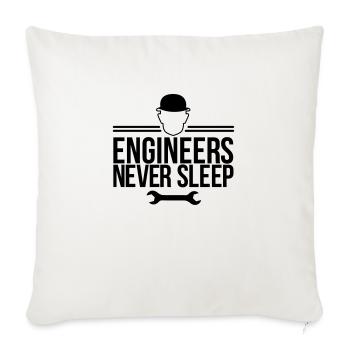 engineer - Sofa pillowcase 17,3'' x 17,3'' (45 x 45 cm) - natural white - Front
