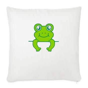 Shield Wall Frog Comic - Sofa pillowcase 17,3'' x 17,3'' (45 x 45 cm) - natural white - Front
