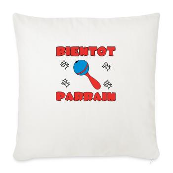 SOON TO BE A GODFATHER - Sofa pillowcase 17,3'' x 17,3'' (45 x 45 cm) - natural white - Front