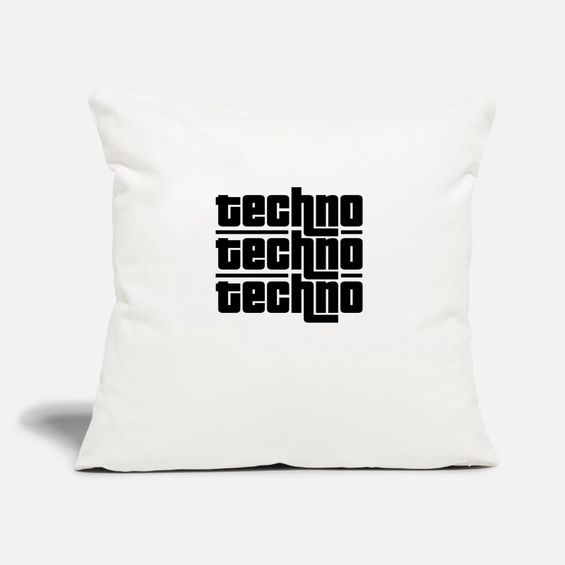 Techno Techno Techno Sofakissenbezug 45 x 45 cm