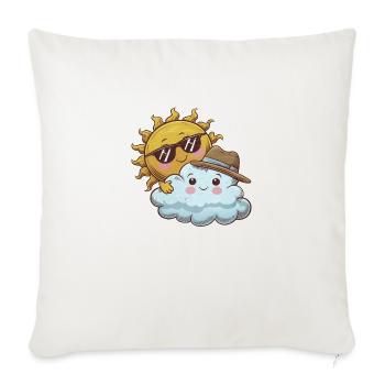 Sonja and Sören Wolkenfreund - Sofa pillowcase 17,3'' x 17,3'' (45 x 45 cm) - natural white - Front