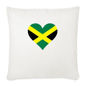 A heart for Jamaica - Sofa pillowcase 17,3'' x 17,3'' (45 x 45 cm) - natural white - Front