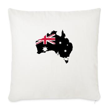 Australia - Sofa pillowcase 17,3'' x 17,3'' (45 x 45 cm) - natural white - Front