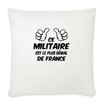 BESTES MILITÄR - Sofakissenbezug 45 x 45 cm - Naturweiß  - Vorne