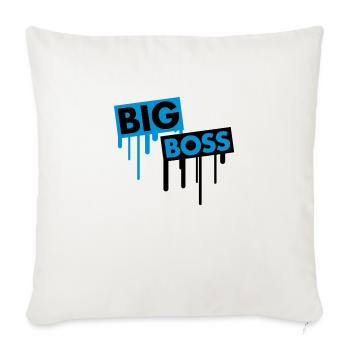 big_boss_graffiti - Sofa pillowcase 17,3'' x 17,3'' (45 x 45 cm) - natural white - Front